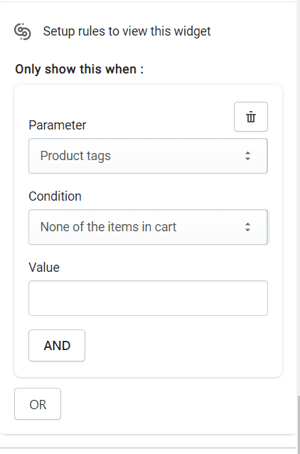 Product tags none