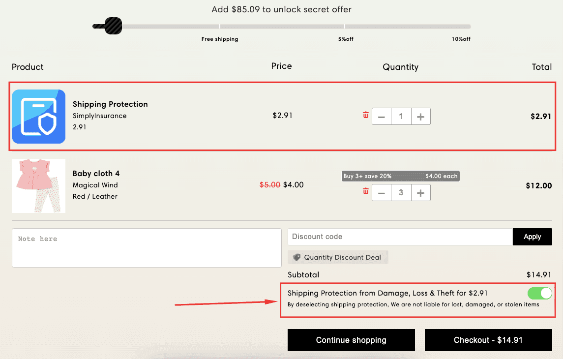 Full Cart - Shipping Protection