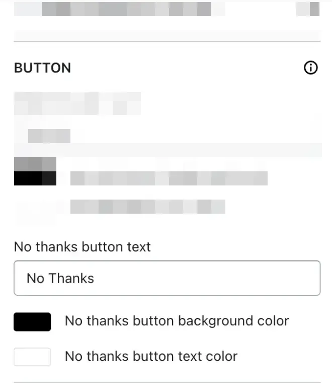 No thanks button