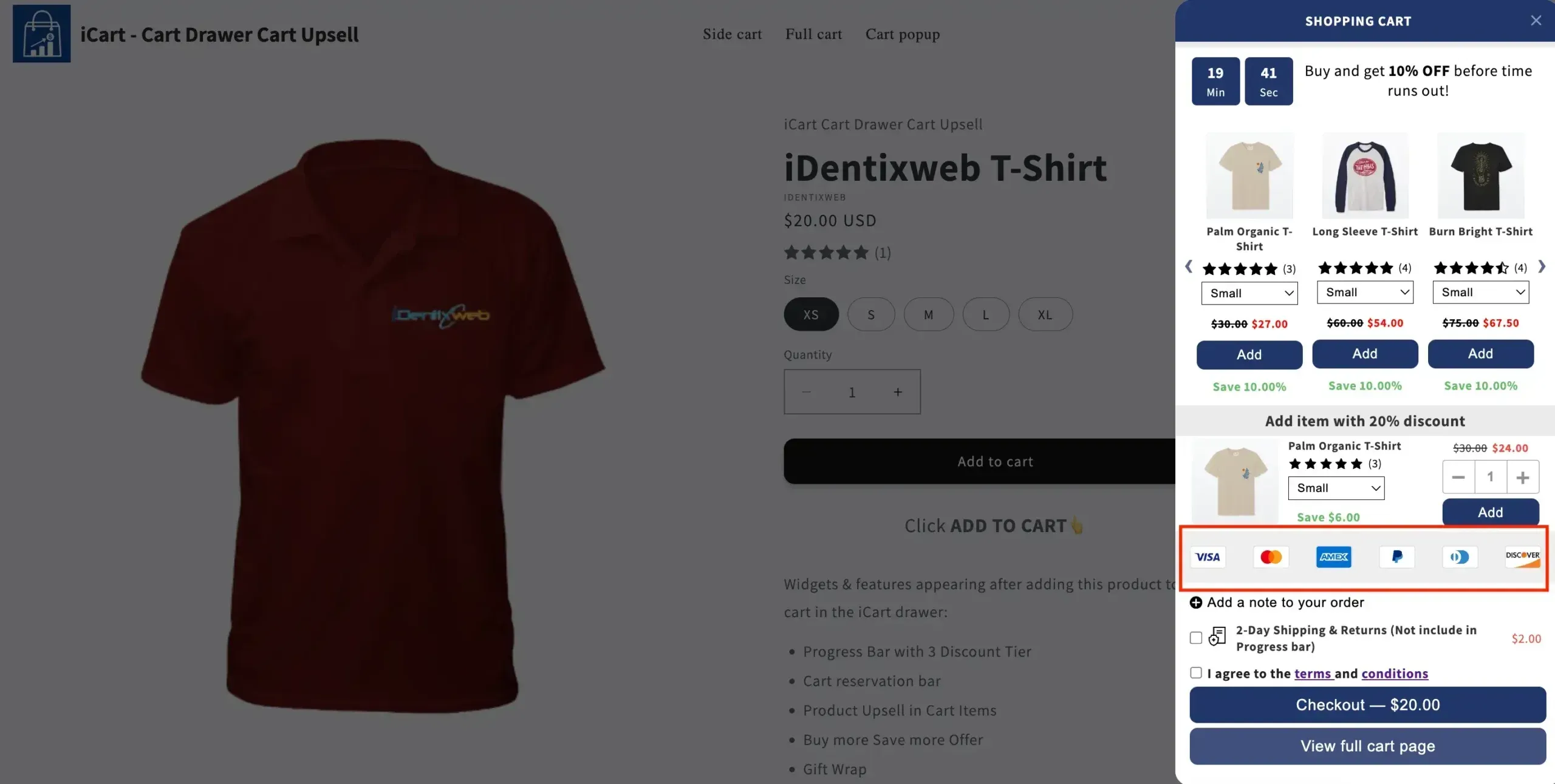 Payment icons example