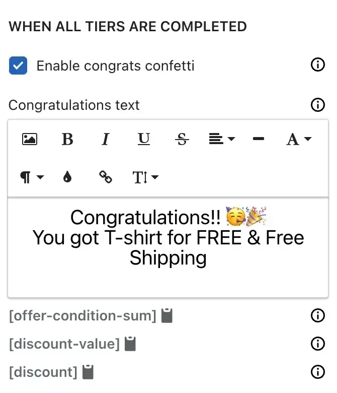 Congratulations message admin