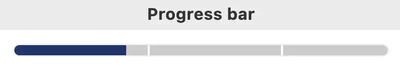 Sleek and simplified - Progress bar