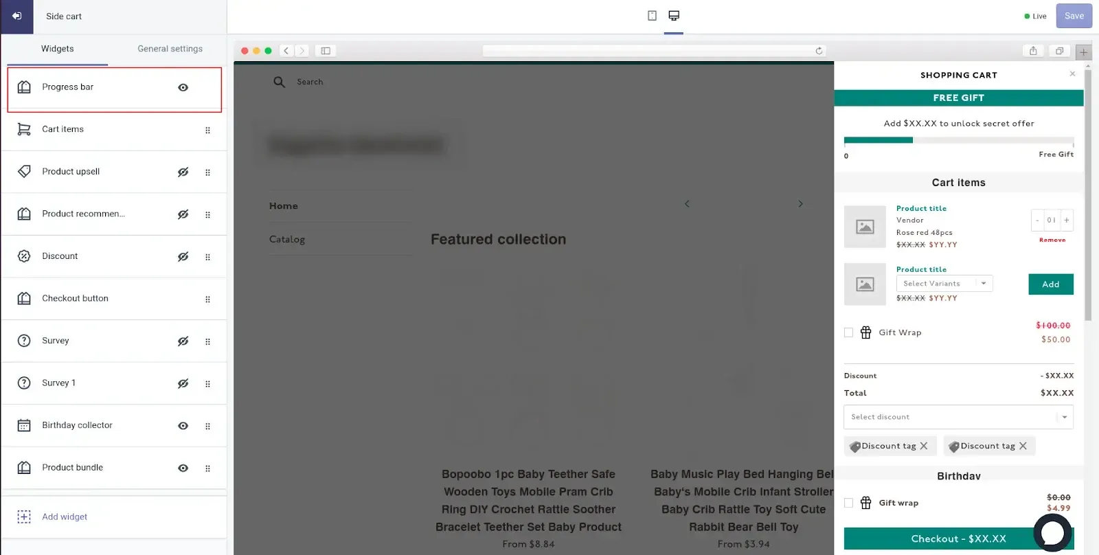 4. Open the Progress Bar widget.webp