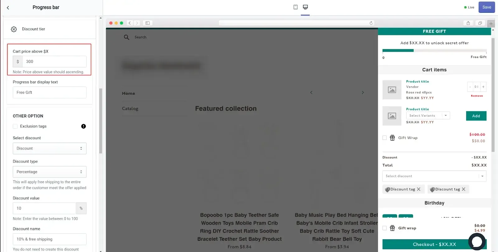 8. Enter your target cart value.webp