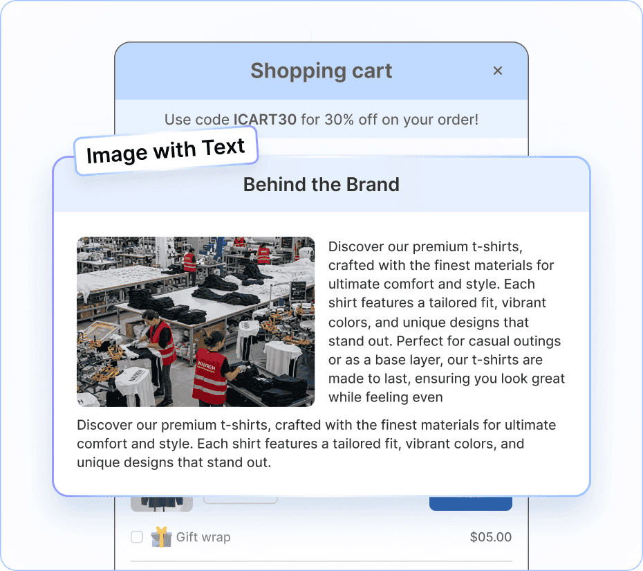 Image with Text Widget