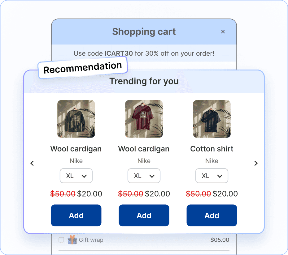 Product Recommendations Widget