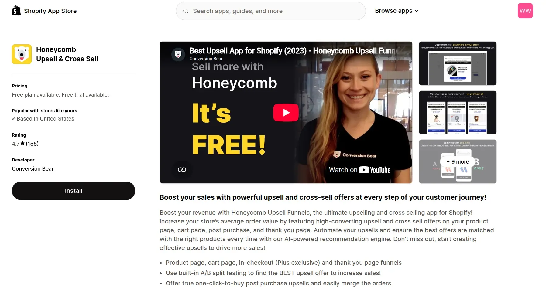 honeycomb upsell & cross sell.webp