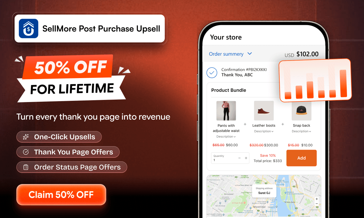 sellmore post purchase upsell black friday offer